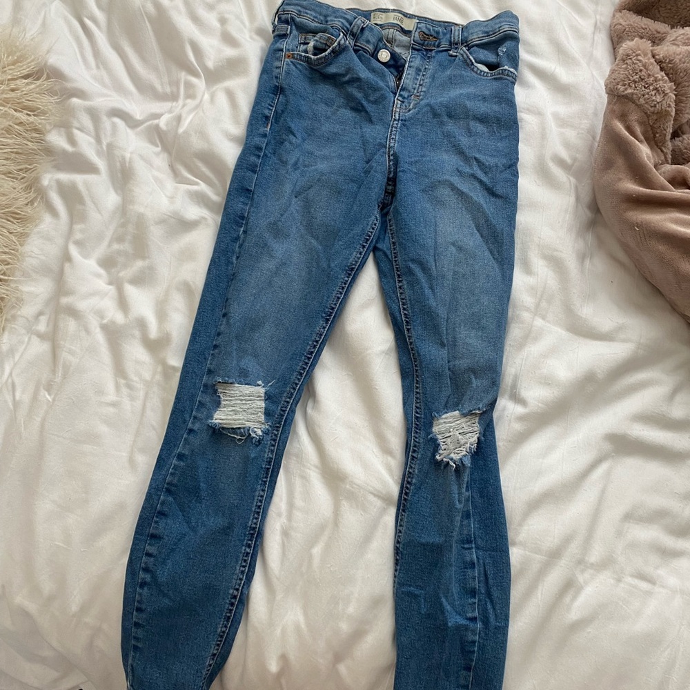 Topshop Jamie ripped skinny jeans